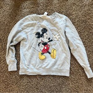 Gray Mickey Mouse Sweatshirt